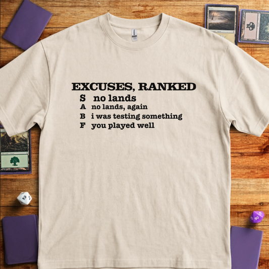 Excuses, Ranked - Sand