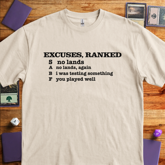 Excuses, Ranked - Sand