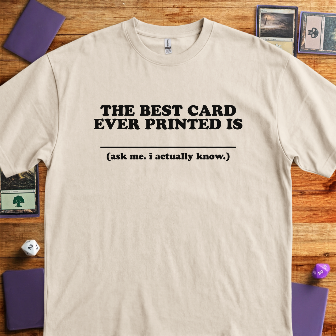 The Best Card Ever Printed - Sand