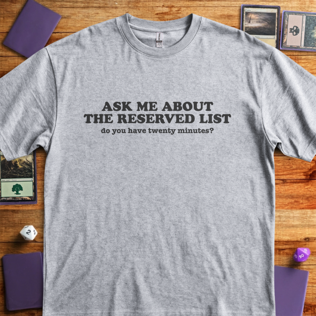 Ask Me About the Reserved List - Sport Grey