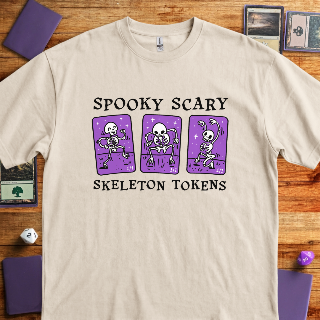 Spooky Scary Skeleton Tokens - Sand