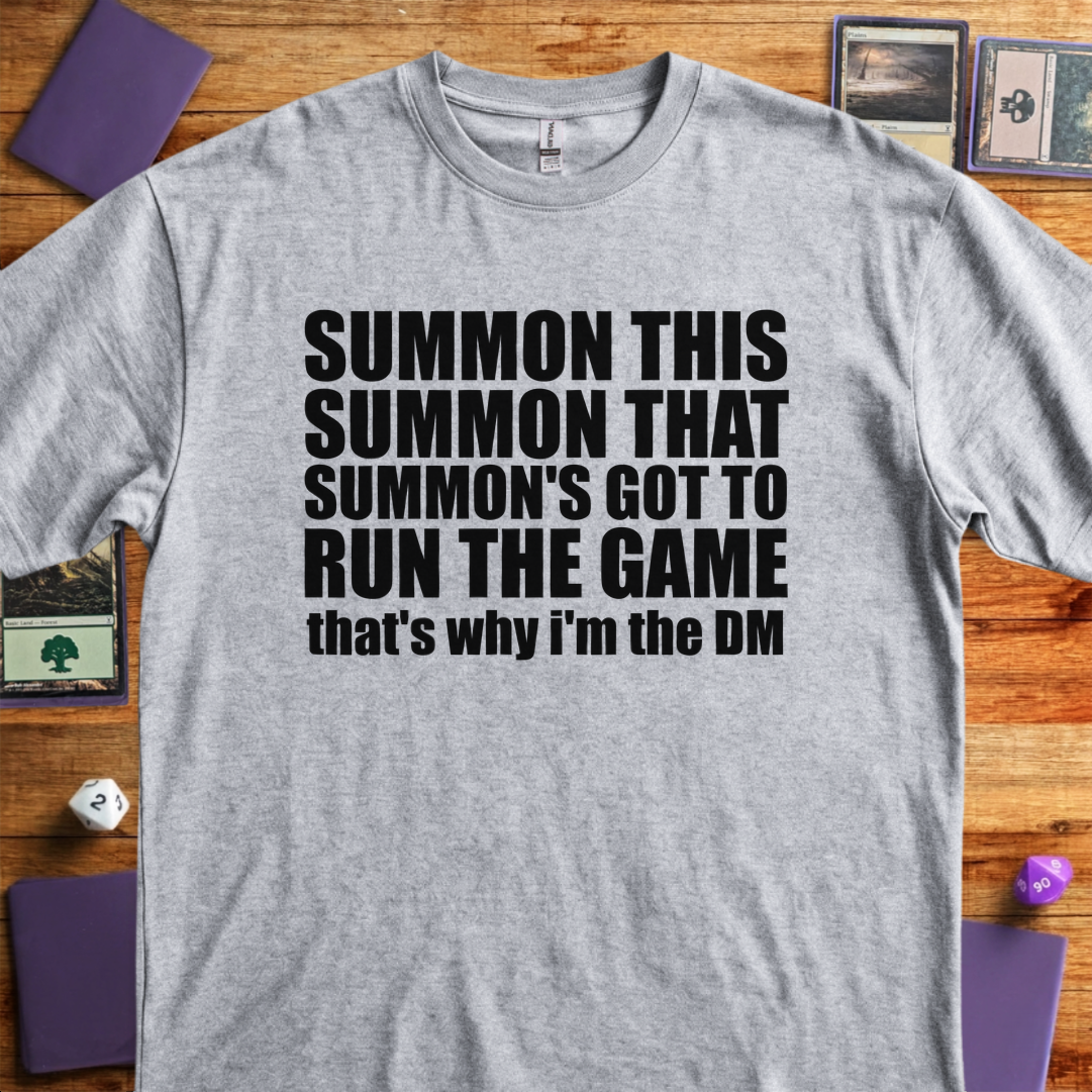 Summon's Got to Run the Game - Sport Grey