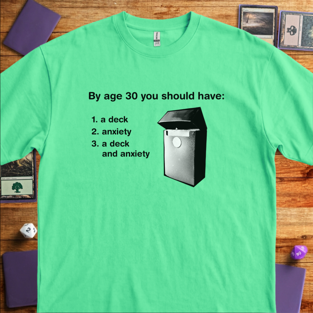 A Deck and Anxiety - Mint Green