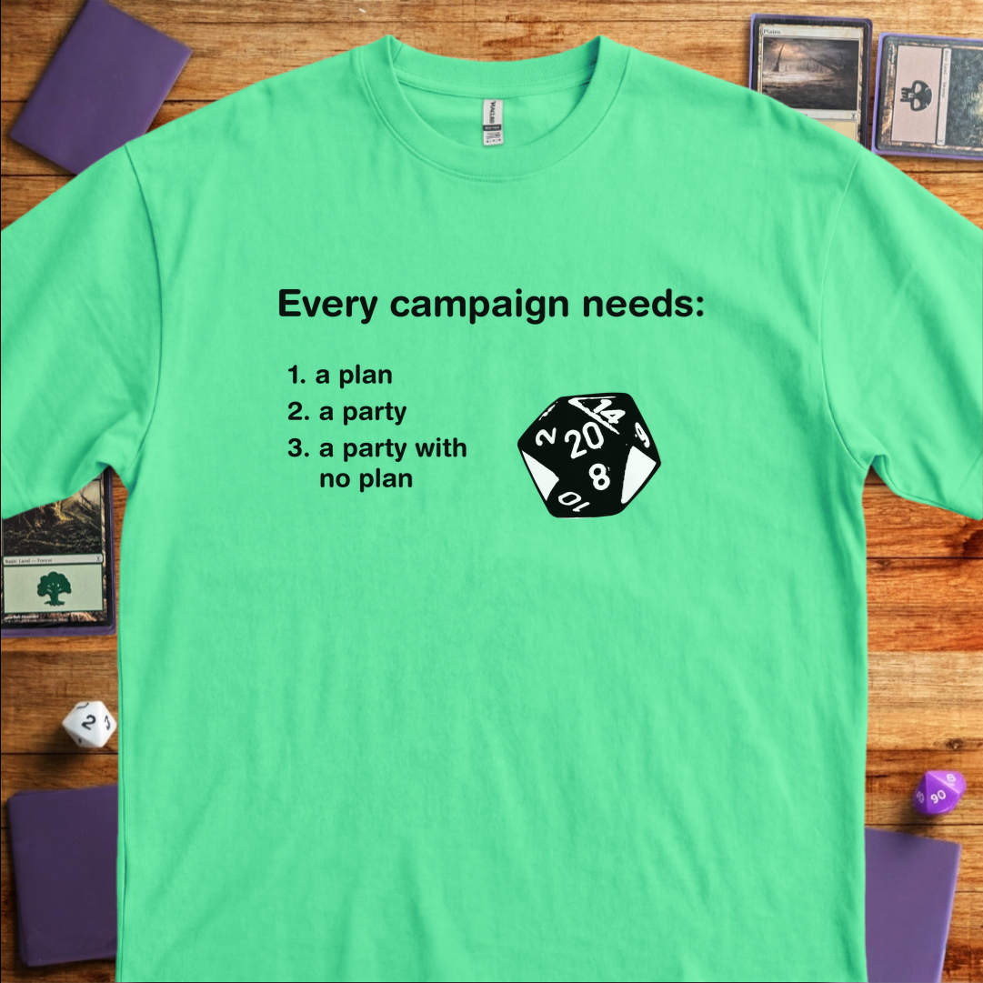 A Party With No Plan - Mint Green