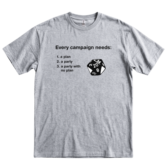 A Party With No Plan - Sport Grey