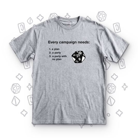 A Party With No Plan - Sport Grey