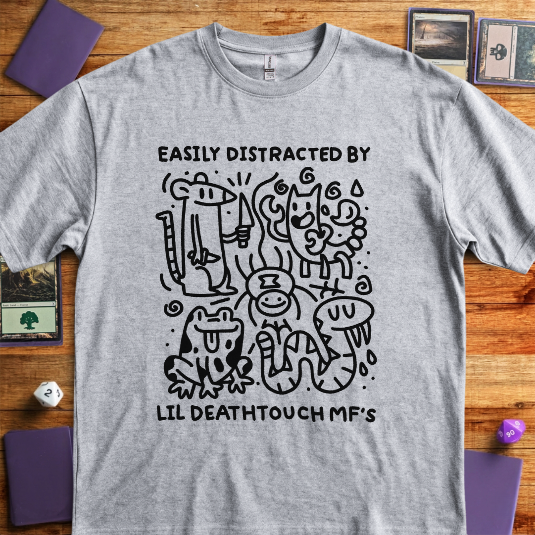 Easily Distracted By Lil Deathtouch MF's - Sport Grey