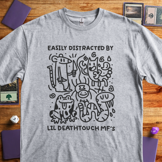 Easily Distracted By Lil Deathtouch MF's - Sport Grey