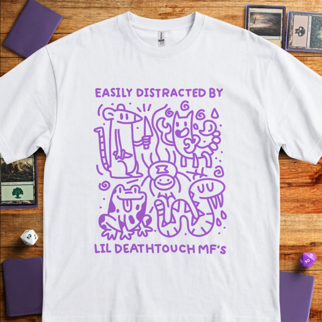 Easily Distracted By Lil Deathtouch MF's - White