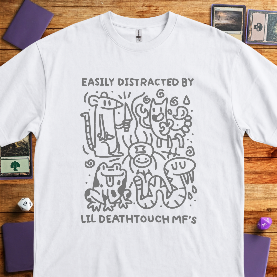 Easily Distracted By Lil Deathtouch MF's - White