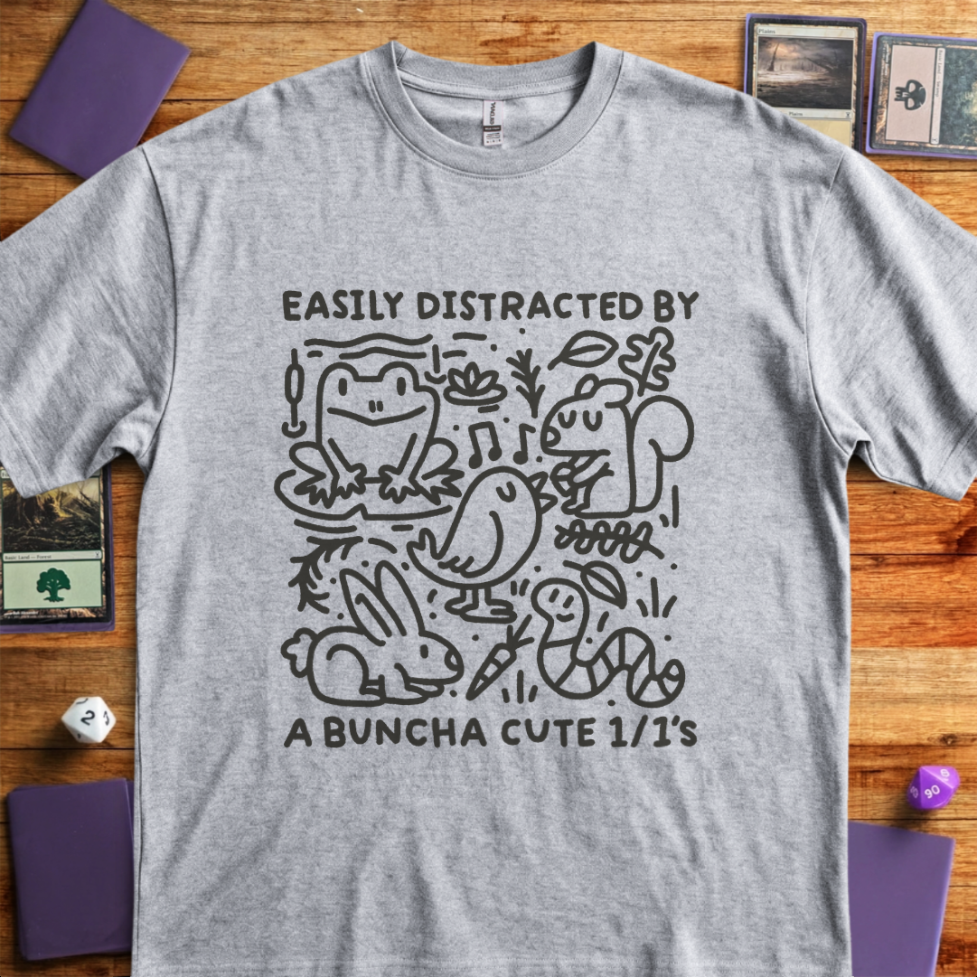 Easily Distracted By A Buncha Cute 1/1's - Sport Grey