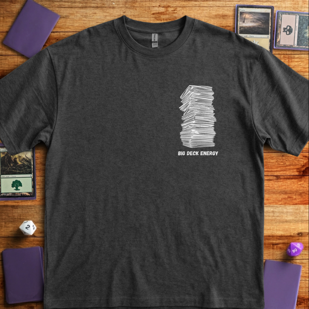 Big Deck Energy Pocket Print - Dark Heather Grey