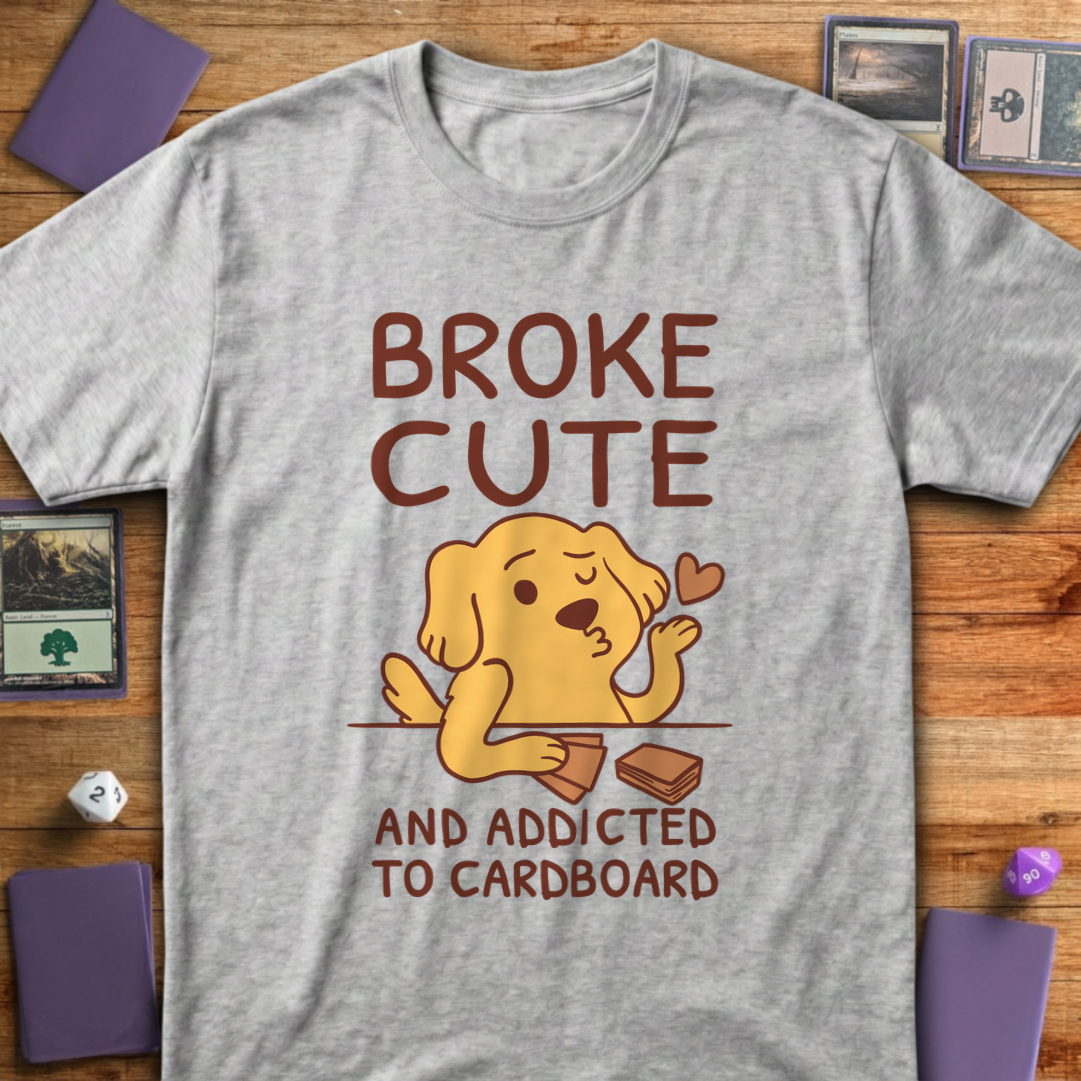 Broke Cute Addicted - Sport Grey