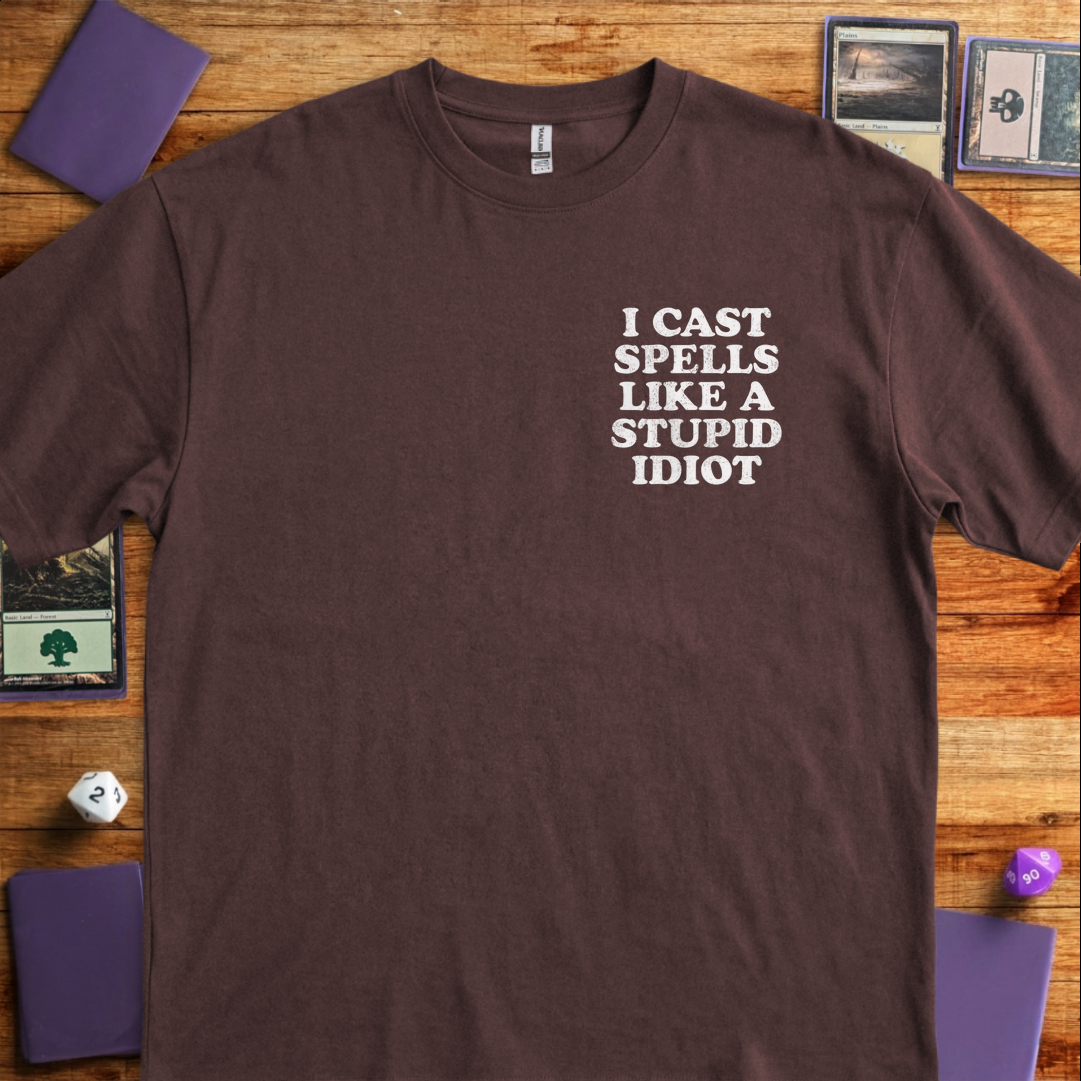 Stupid Idiot Pocket Print - Dark Chocolate