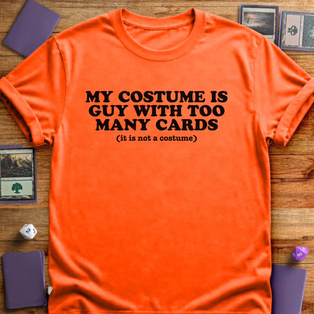 Guy With Too Many Cards - Orange
