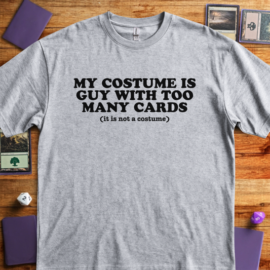 Guy With Too Many Cards - Sport Grey