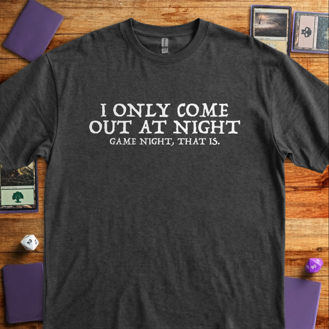 I Only Come Out At Night - Dark Heather Grey