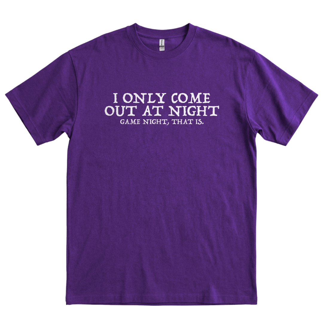 I Only Come Out At Night - Purple