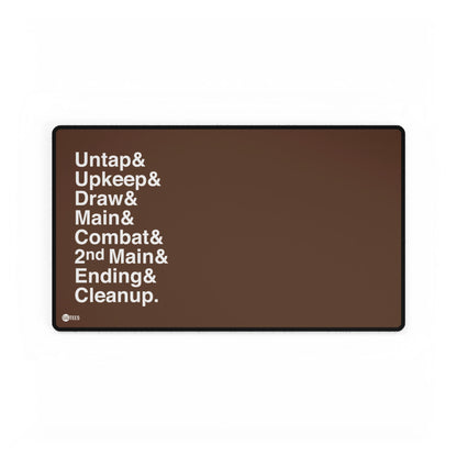 The Phases of The Game Premium Stitched Playmat - 24"x14"