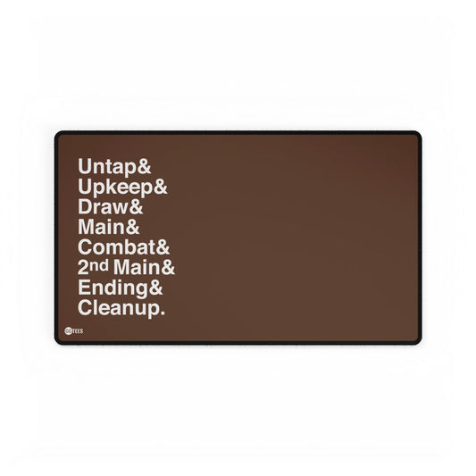The Phases of The Game Premium Stitched Playmat - 24"x14"