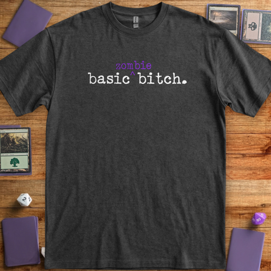 Basic Zombie Bitch - Dark Heather Grey