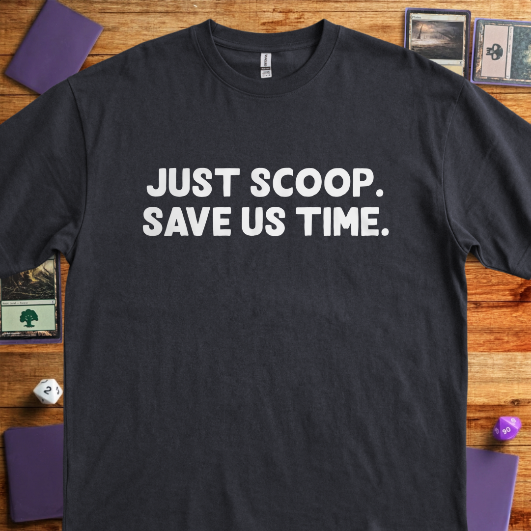 Just Scoop. Save Us Time - Black