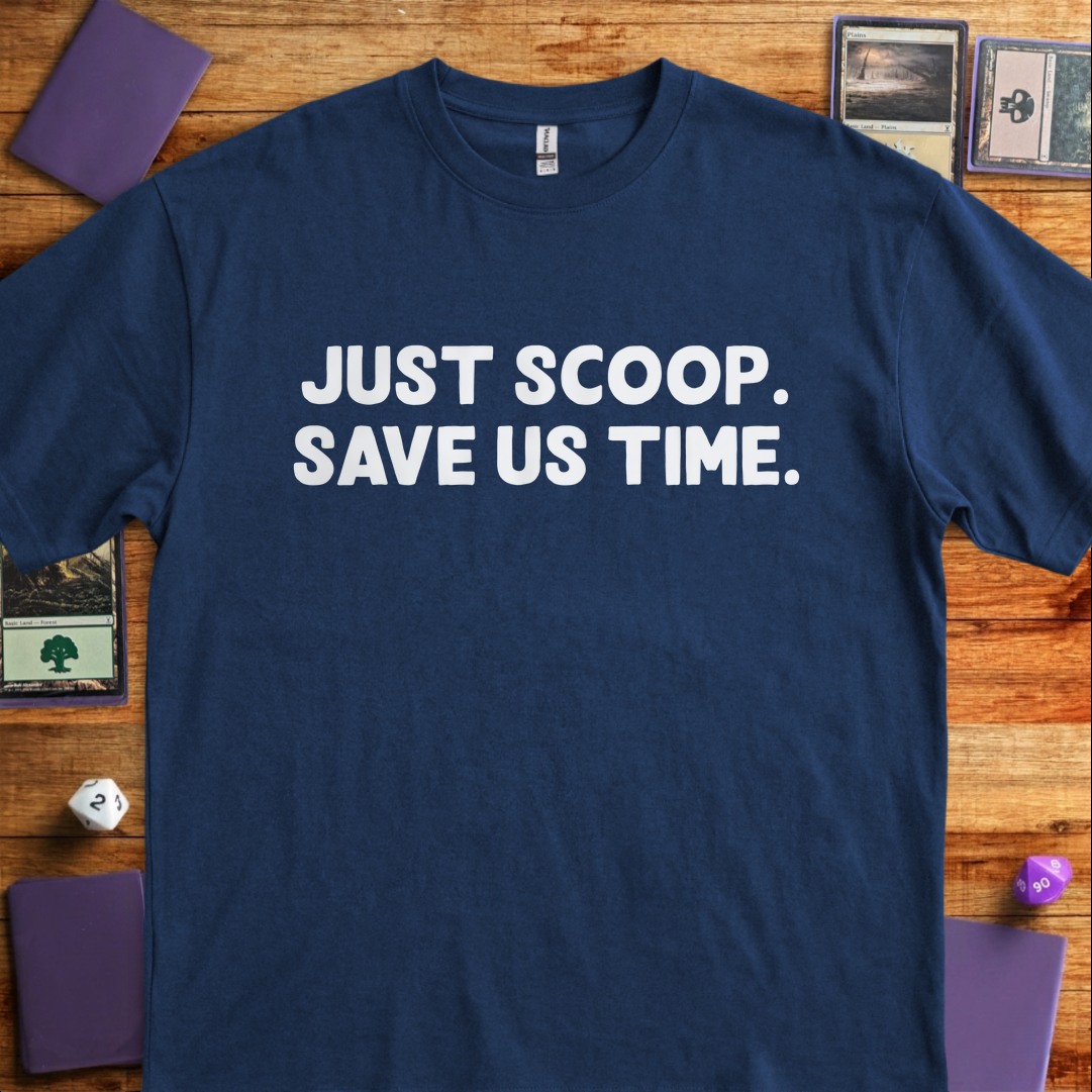 Just Scoop. Save Us Time - Navy