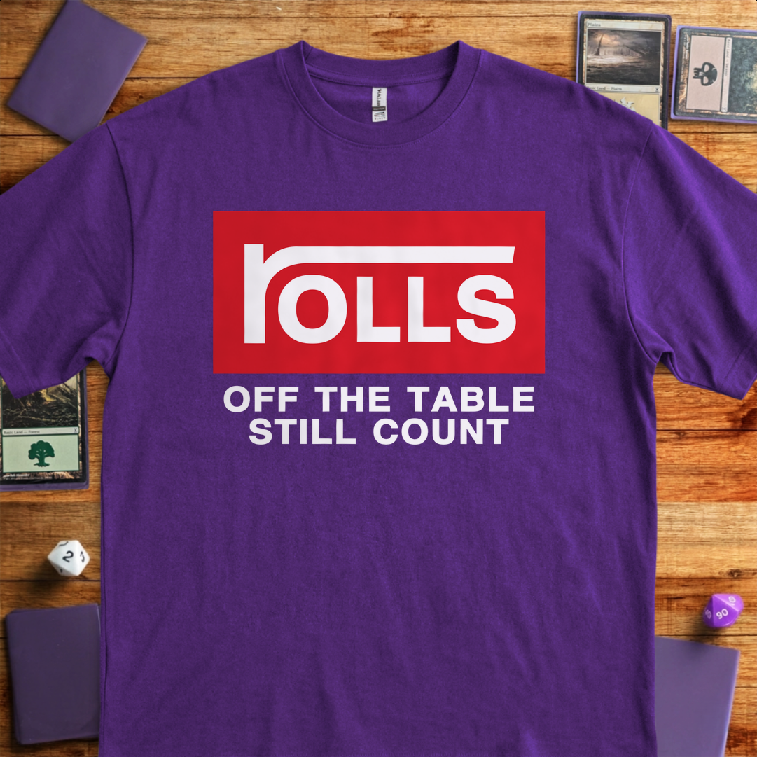 Rolls Off the Table - Purple