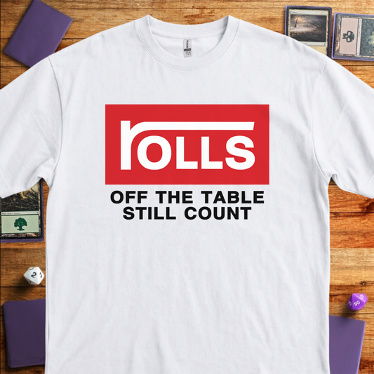 Rolls Off the Table - White