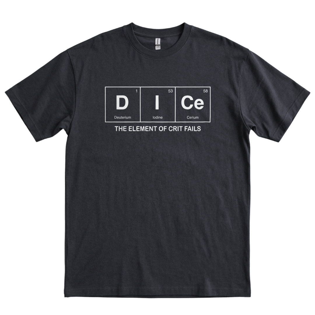 Dice The Element of Crit Fails - Black