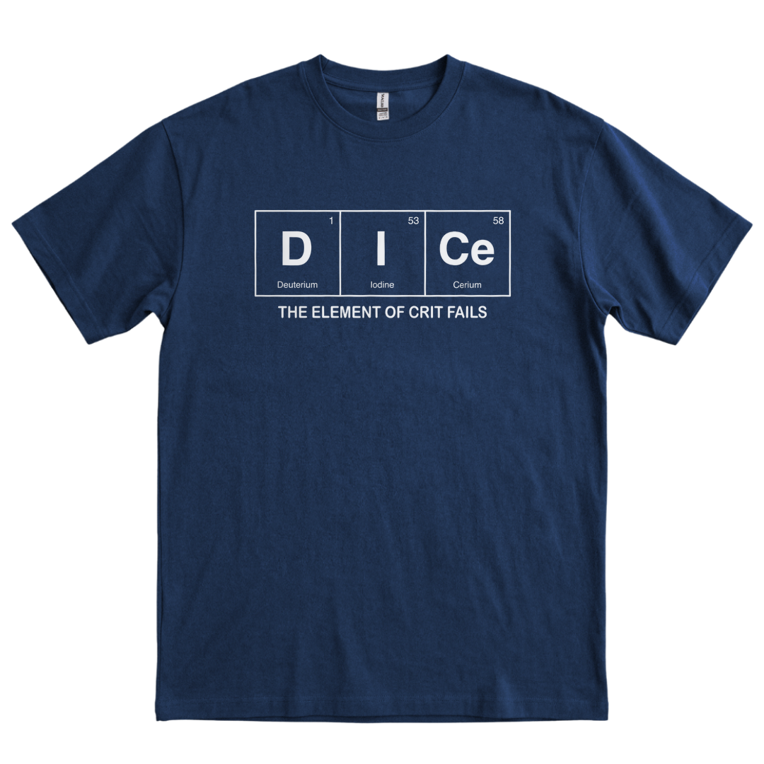 Dice The Element of Crit Fails - Navy