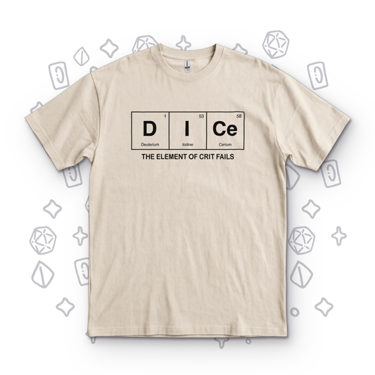 Dice The Element of Crit Fails - Sand