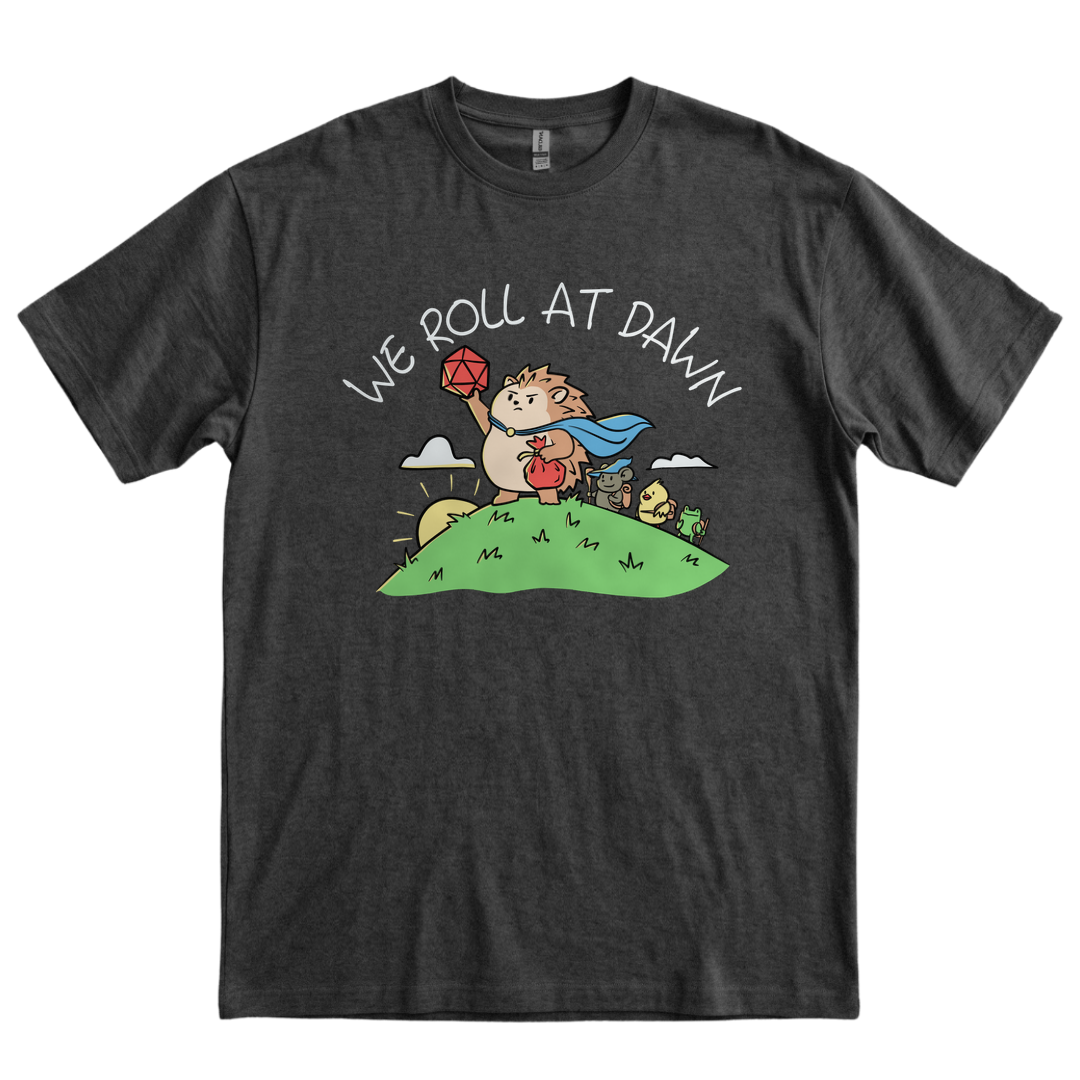 We Roll at Dawn - Dark Heather Grey