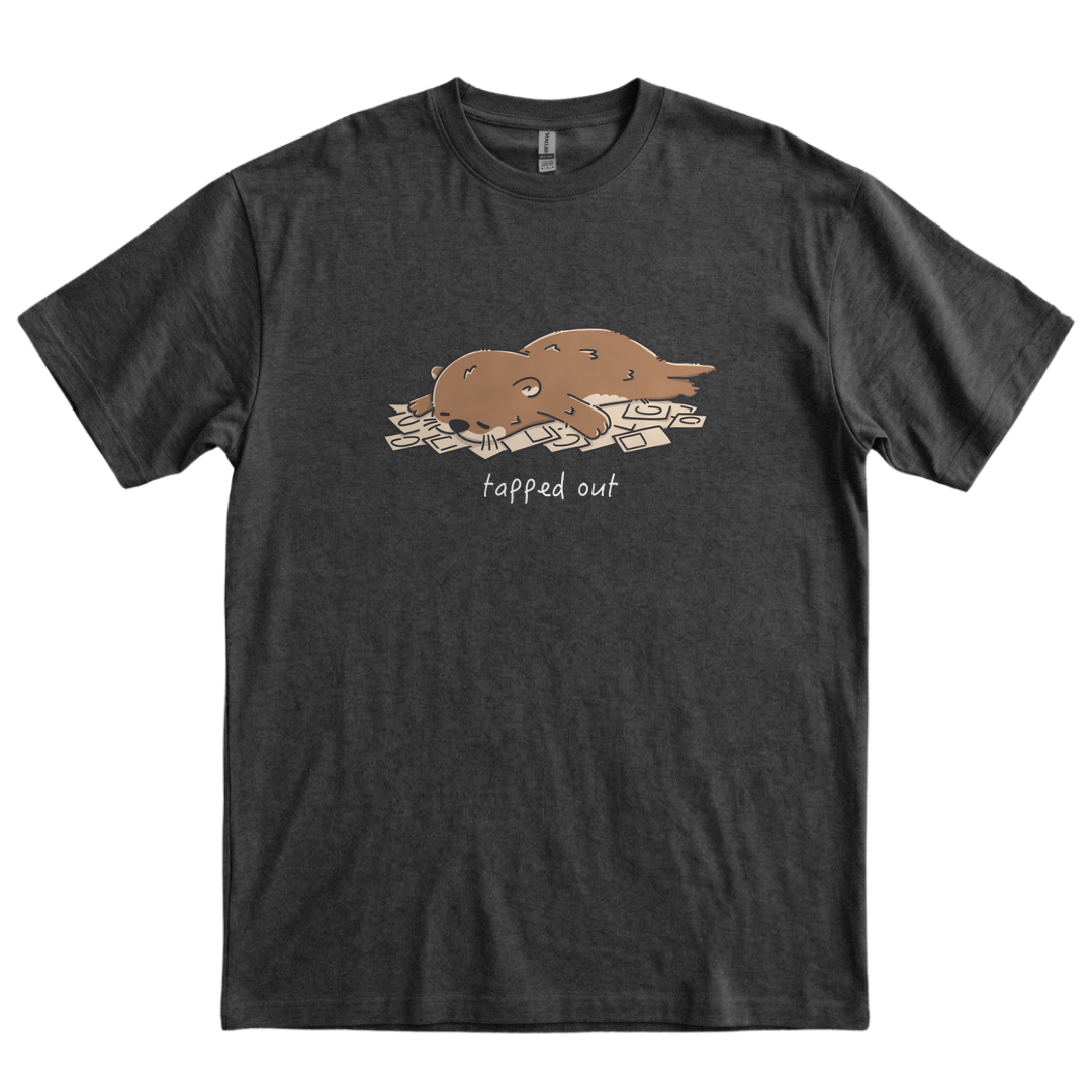 Tapped Out - Dark Heather Grey