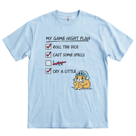 My Game Night Plan - Light Blue
