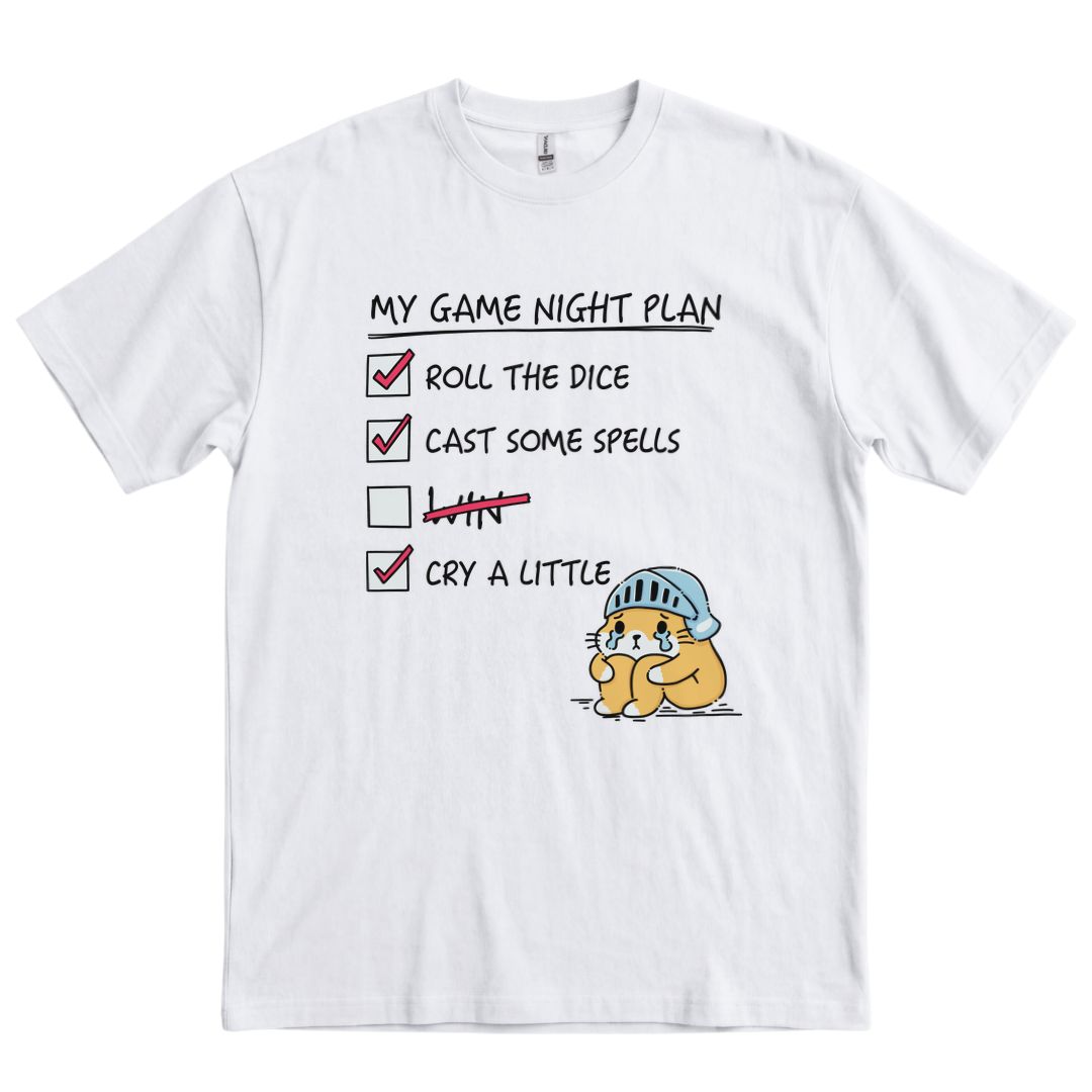 My Game Night Plan - White