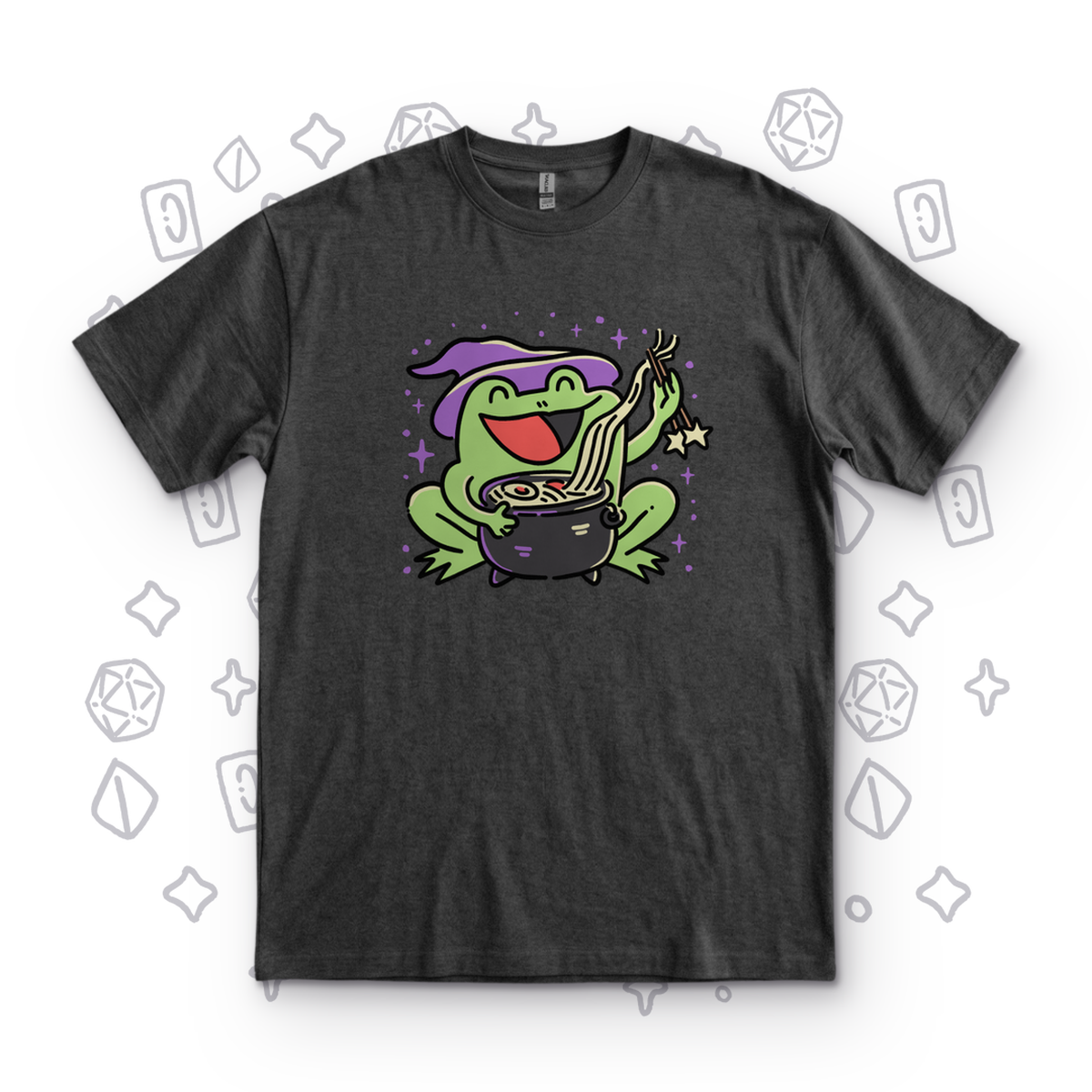Frog Wizard Ramen - Dark Heather Grey