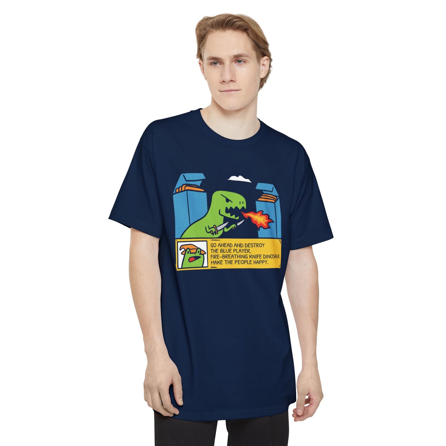 Destroy The Blue Player Tall Beefy-T® T-Shirt