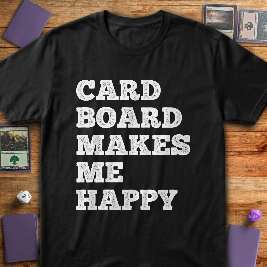 Cardboard Makes Me Happy - Black