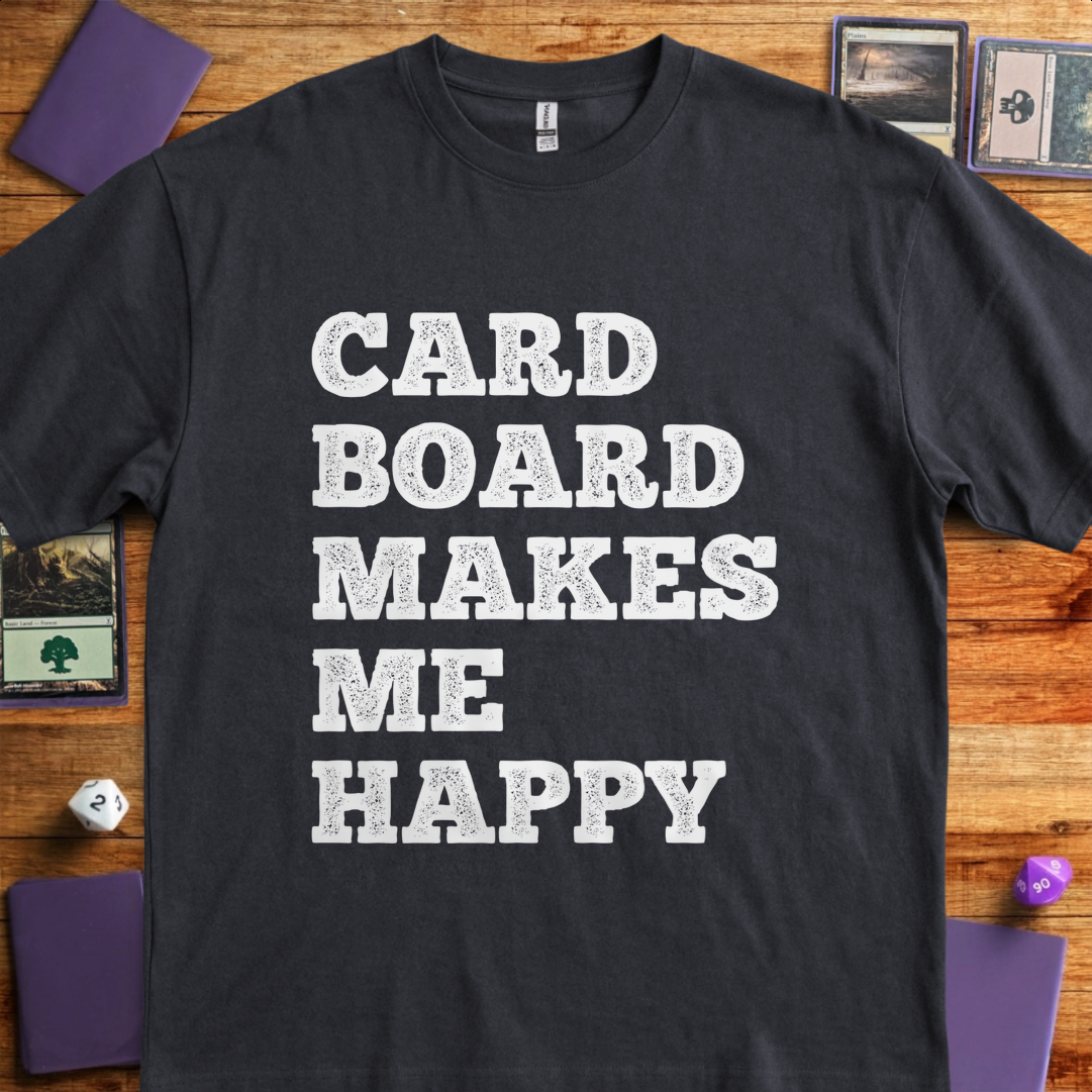 Cardboard Makes Me Happy - Black
