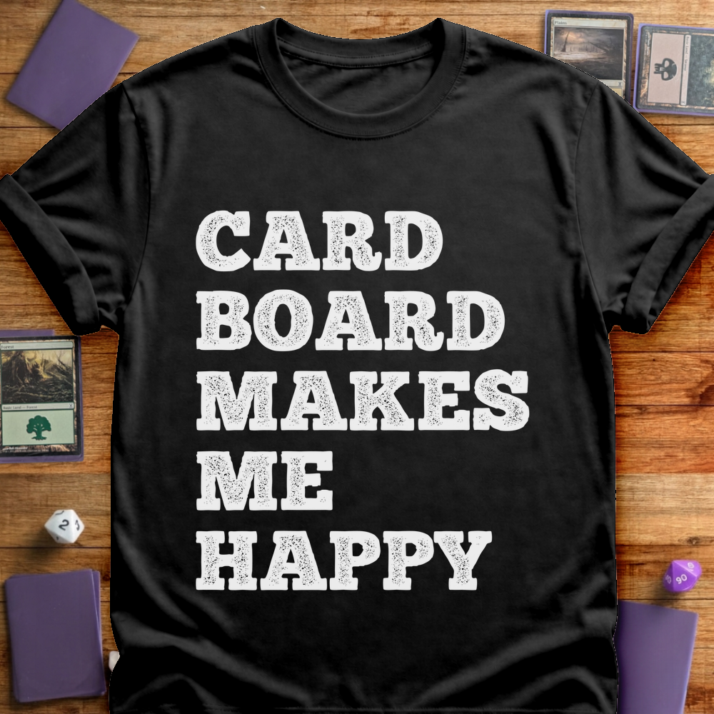 Cardboard Makes Me Happy - Black
