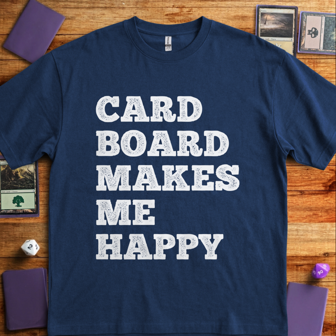 Cardboard Makes Me Happy - Navy