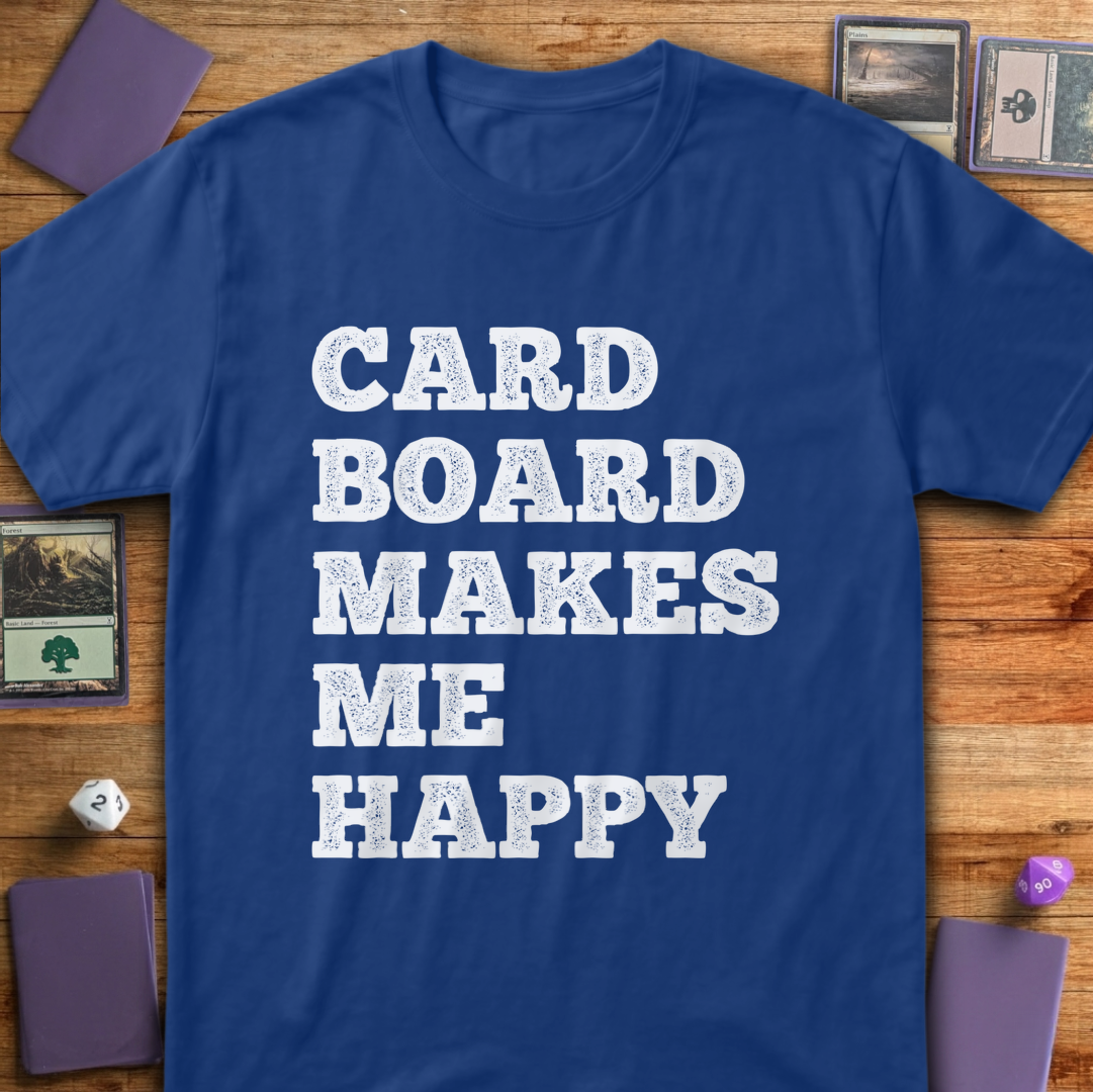 Cardboard Makes Me Happy - Royal