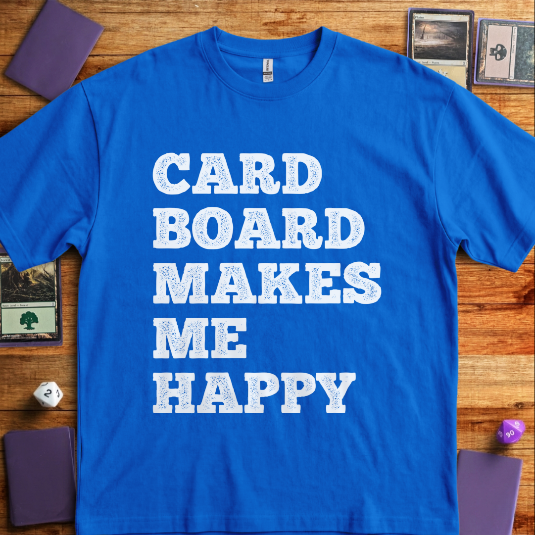 Cardboard Makes Me Happy - Royal