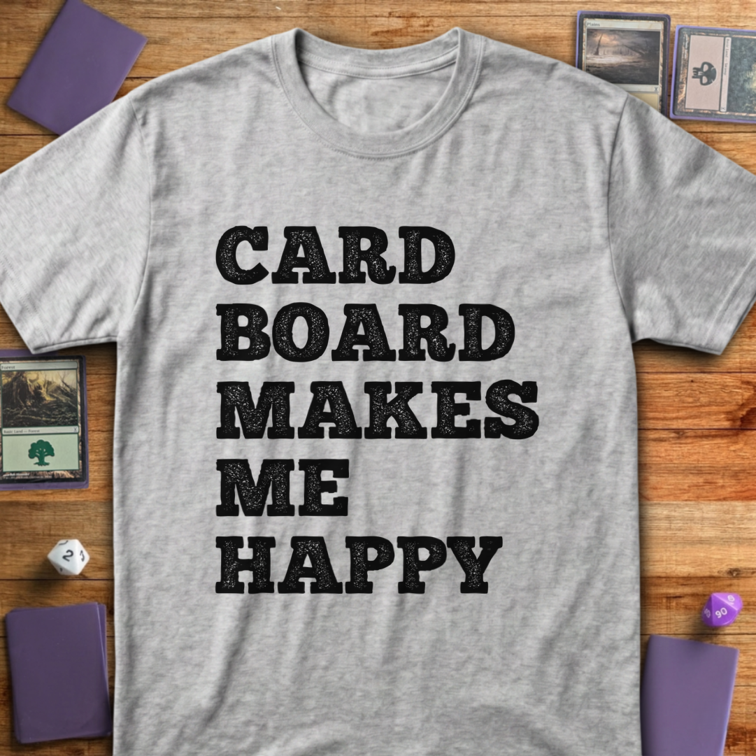 Cardboard Makes Me Happy - Sport Grey