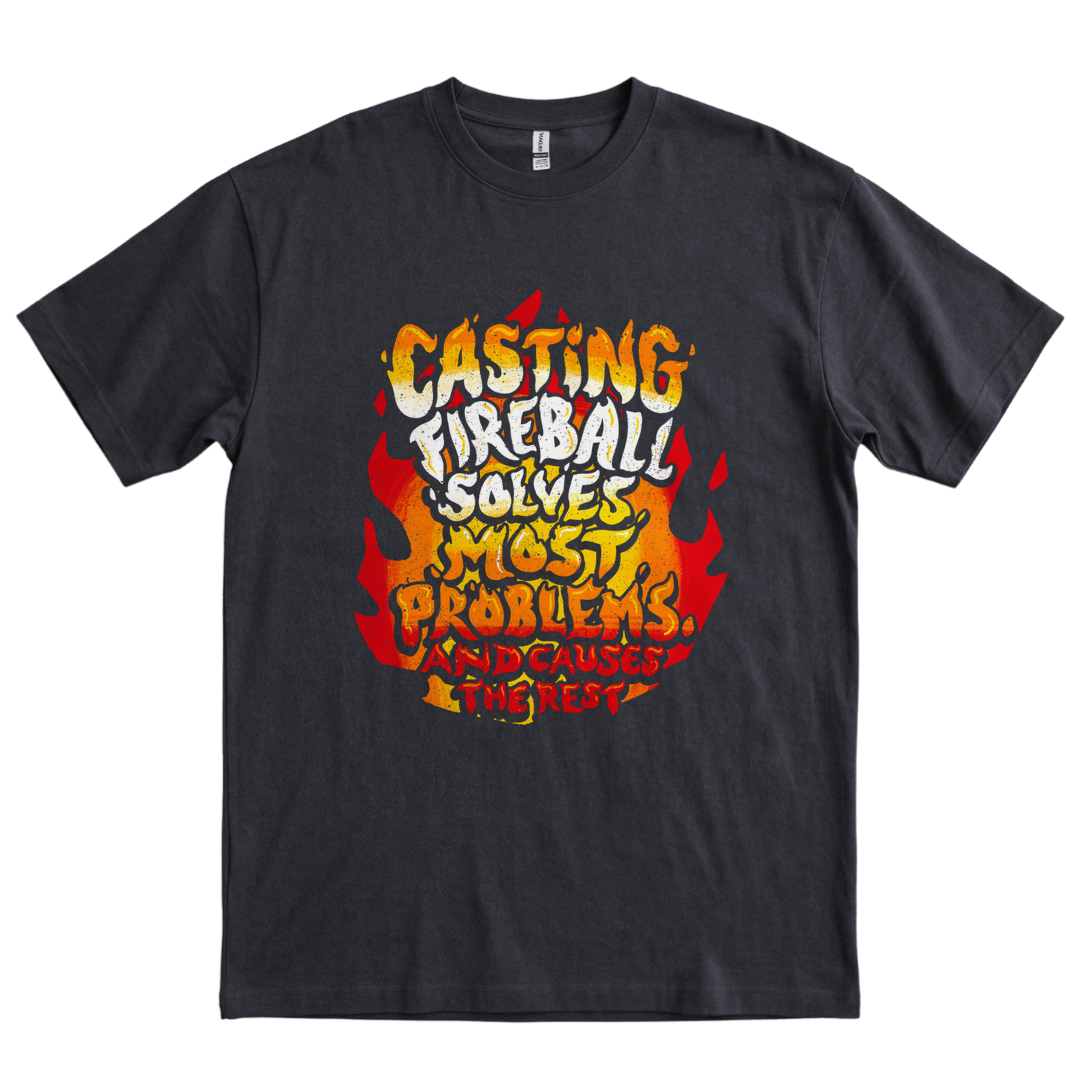 Casting Fireball - Black