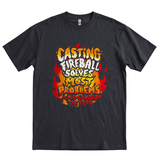 Casting Fireball - Black