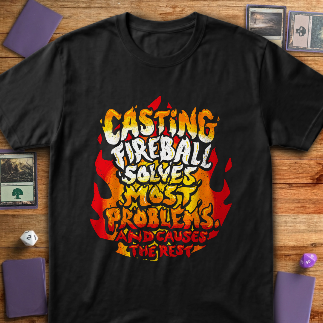 Casting Fireball - Black