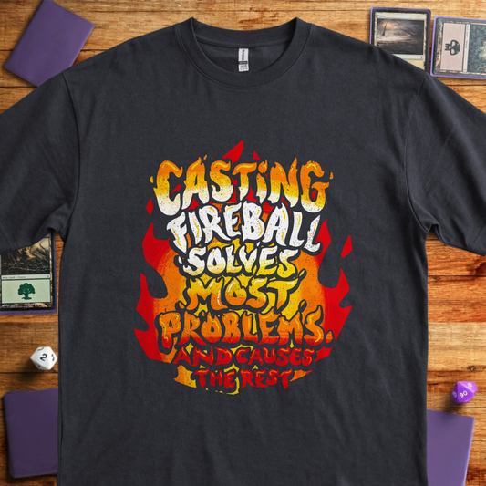 Casting Fireball - Black