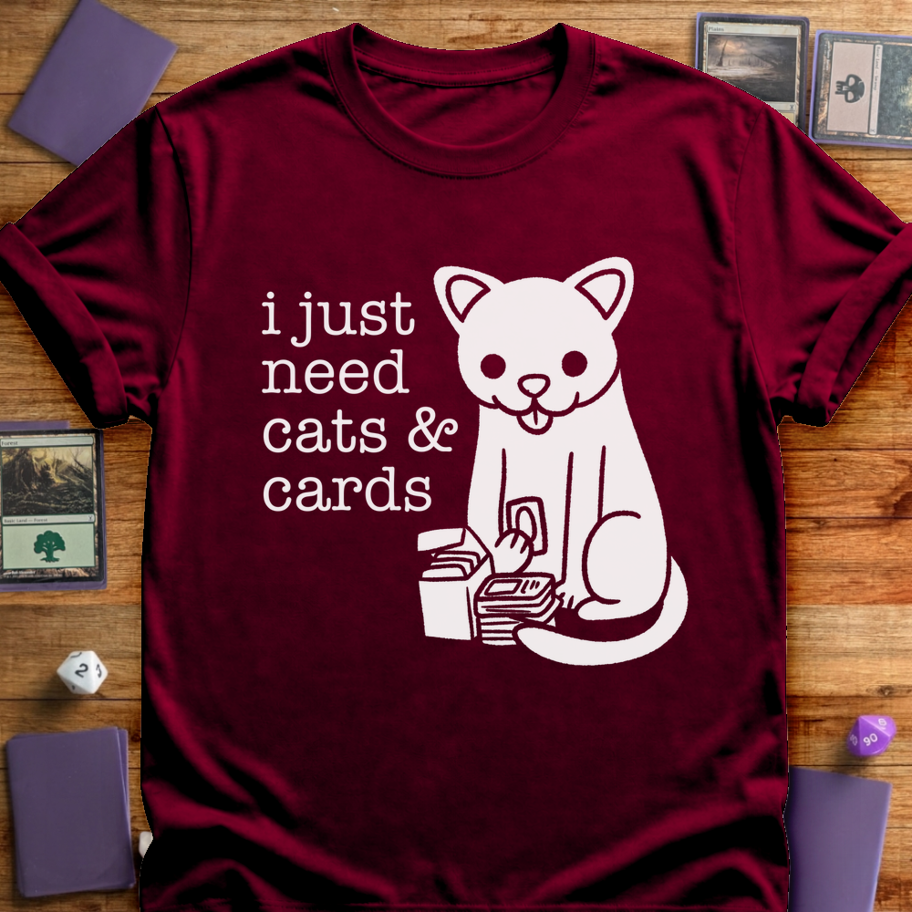 Cats and Cards - Maroon